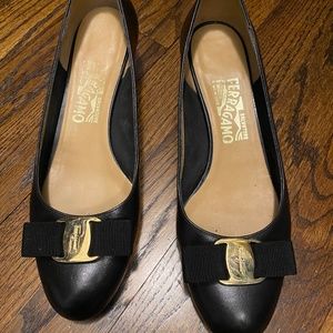 Ferragamo bow tie pumps